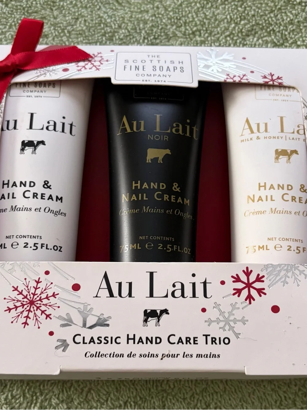 Classic Hand Care Trio - Black, White, Cream Hand & Nail Creams